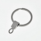 Кільце для ключів з тримачем, Темне срібло, 30 мм, 45 мм (OSN-059397)