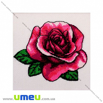 Набор для вышивания нитками VDV, Роза М-221, 15х15 см (SXM-032053)