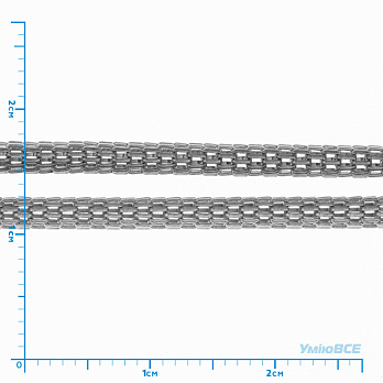 Цепь, Темное серебро, 2,5 мм (ZEP-035029)