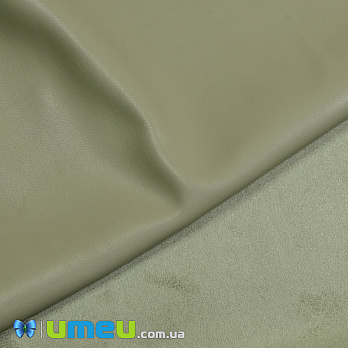 Искусственная кожа на замше 0,65 мм, Фисташковая, 20х27 см (LTH-040028)