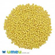 Бисер китайский средний, 8/0, Желтый перламутровый, 3 мм (BIS-009051)