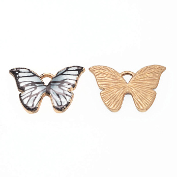 Подвеска метал. Бабочка серо-голубая, 21х15 мм, Золото (POD-054676)