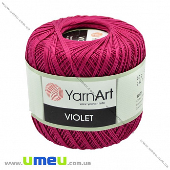 Пряжа YarnArt Violet 50 г, 282 м, Малинова 6358 (YAR-022953)