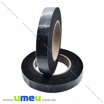 Тейп стрічка (флористична) 12 мм, Чорна (DIF-018107)