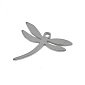 Подвеска из нерж. стали Стрекоза, 16х15 мм, Темное серебро (STL-059193)