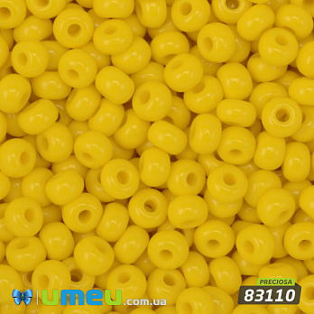 Бісер чеський 6/0, №83110, Жовтий, Натуральний (BIS-050501)