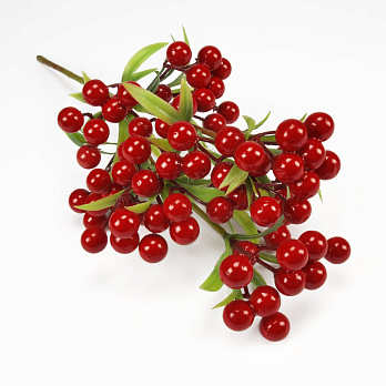 Ветка с ягодками, 35 см, Красная (DIF-056922)