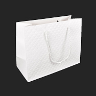 Подарунковий пакет Ромбики, 23х17,5х10 см, Білий (UPK-035626)