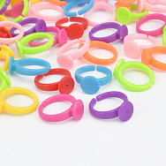 Колечка пластикові дитячі, Різнокольорові (OSN-060545)
