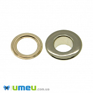 Люверс з нержавіючої сталі, 12 мм, Золото (SEW-040233)