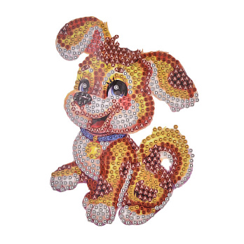 Набір алмазного живопису (наклейка) 13,5х9 см, Веселий песик (SXM-052507)