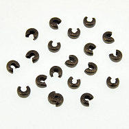 Бусины зажимные Кримп, 4 мм, Античная бронза (BUS-008451)