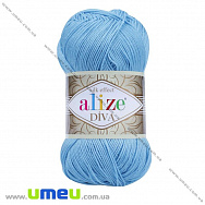 Пряжа Alize Diva 100 г, 350 м, Блакитна 346 (YAR-025152)