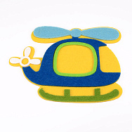 Декоративний виріб з фетру Гвинтокрил, 15х11 см, Жовто-блакитний (FLT-056518)