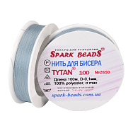 Нить для бисера Титан 100, Серо-голубая №2650, 100 м (MUL-061365)