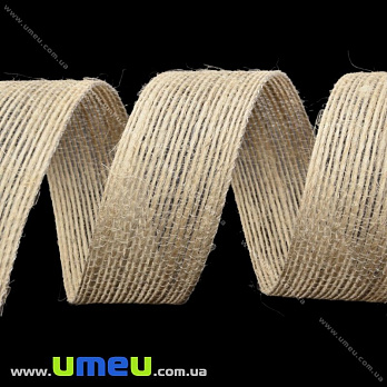 Мешковина с леской, 25 мм, Бежевая (LEN-025646)
