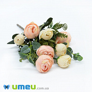 Букет півонії, 30 см, Персиково-кремовий (DIF-044730)