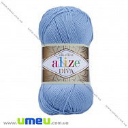 Пряжа Alize Diva 100 г, 350 м, Блакитна 350 (YAR-025153)