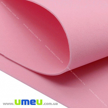 Фоамиран, 2 мм, Розовый, 20х30 см (FOM-019024)