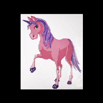 Набір алмазного живопису на картоні 25х21 см, Єдиноріг (SXM-052464)