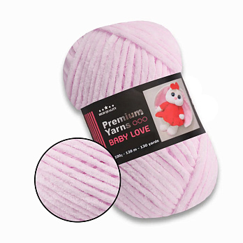 Пряжа Premium Yarn Baby Love 100 г, 120 м, Розовая 303 (YAR-061602)