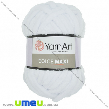 Пряжа YarnArt Dolce Maxi 200 г, 70 м, Біла 741 (YAR-035000)