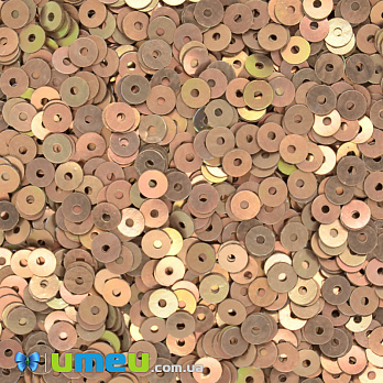 Пайетки Индия круглые плоские, 4 мм, Коричнево-зеленые АВ (PAI-041814)