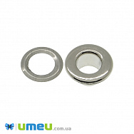 Люверс з нержавіючої сталі, 10 мм, Темне срібло (SEW-040230)