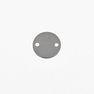 Коннекторы из нерж. стали Круглые, 10 мм, Темное серебро (STL-061424)