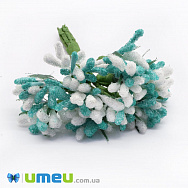 Тычинки на проволоке в сахаре, Бело-мятные (DIF-044662)