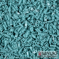 Бисер японский Miyuki QUARTER TILA №412, 5х1,2 мм, Бирюзовый (BIS-053271)