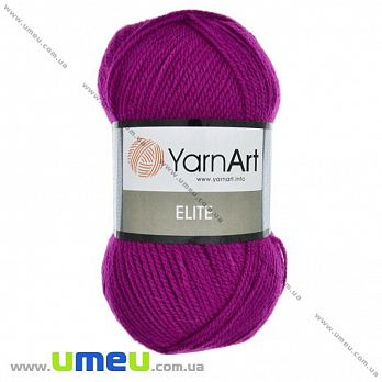 Пряжа YarnArt Elite 100 г, 300 м, Малиновая 844 (YAR-023273)