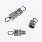 Замок гвинтовий, Темне срібло, 15х3,5 мм (ZAM-055691)