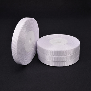 Репсова стрічка, 10 мм, Біла (LEN-054840)