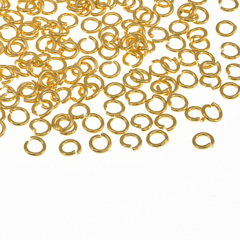 Колечки из нерж. стали, 4 мм, 0,8 мм, Покрытие 18 kt (STL-059080)