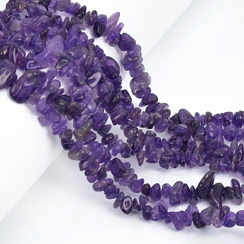 Намистини (скол) Аметист, Натур. камінь, 5-10 мм (79-80 см) (BUS-057720)