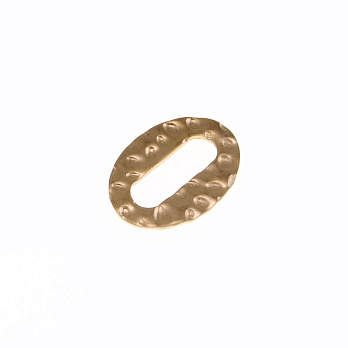 Конектор з нерж. сталі, Овал, 16,5х12 мм, Золото (STL-055700)