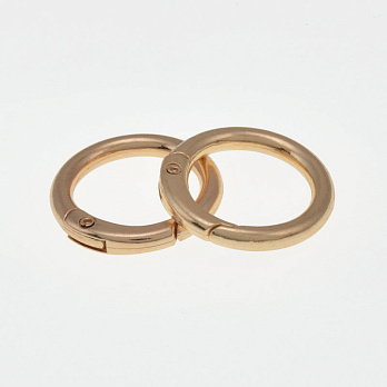 Кільце для сумки металеве, 25 мм, Золото (BAG-058424)