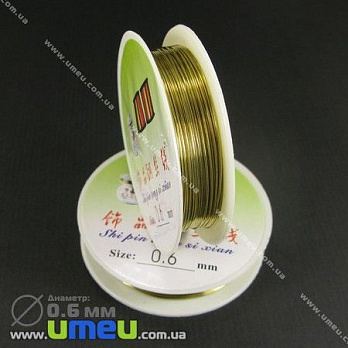 Проволока медная, 0,6 мм, Золотистая (LES-020631)