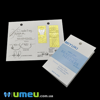 Набір бісерних голок Miyuki №11 з нитковдівачем, 6 шт (UPK-045304)