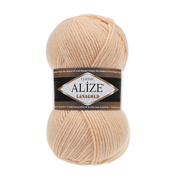 Пряжа Alize Lanagold 100 г, 240 м, Бежева 680 (YAR-025365)