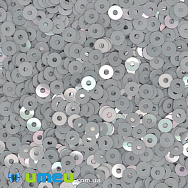 Пайетки Италия круглые плоские, 3 мм, Серые №9009 Grigio Metal (PAI-039160)